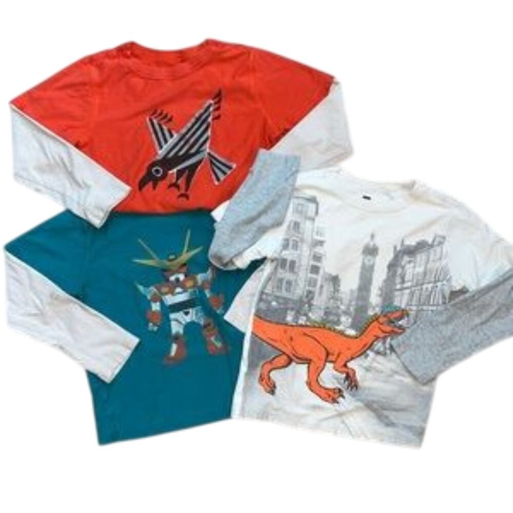 Tea Collection | Bundle of Three Layered Graphic Tees, 6